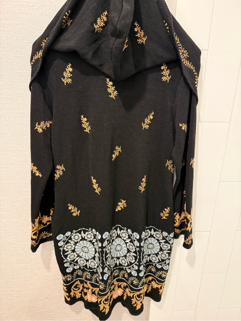 New w Tags Johnny Was Biya Leto Duster Black Small Floral Boho Hard to Find - Picture 13 of 16
